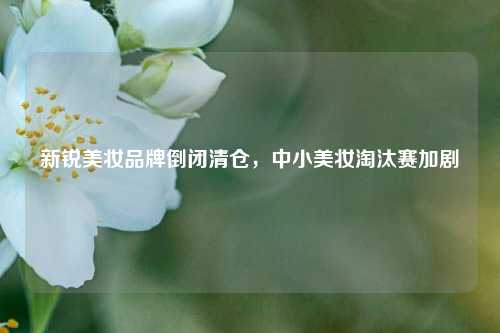 新锐美妆品牌倒闭清仓，中小美妆淘汰赛加剧